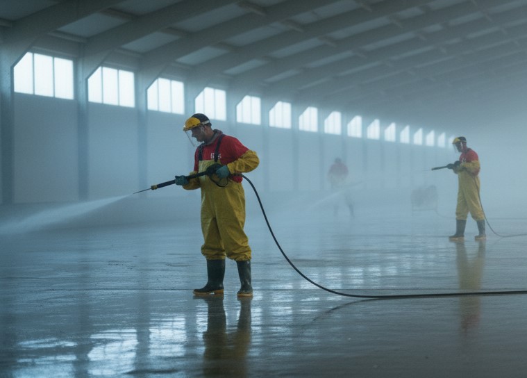 Istálló takarítás